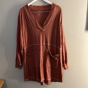 Natural Life Charlie V-Neck Dress Size Large